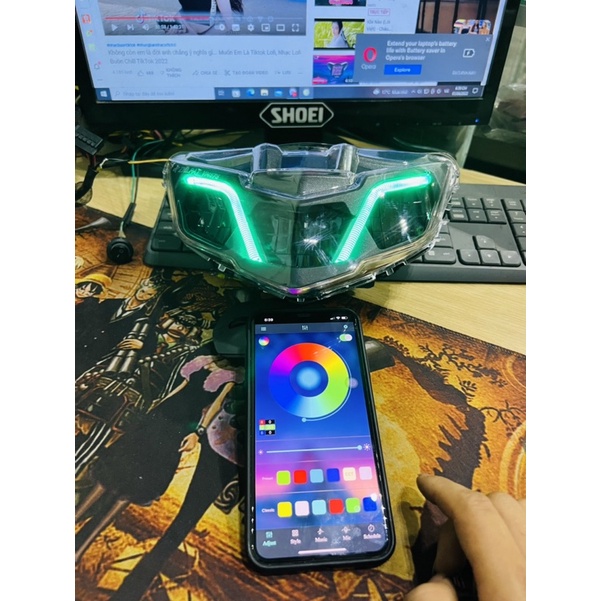 Zipad V2 Ex2019 mod demi đổi màu+ mạch led zin 219