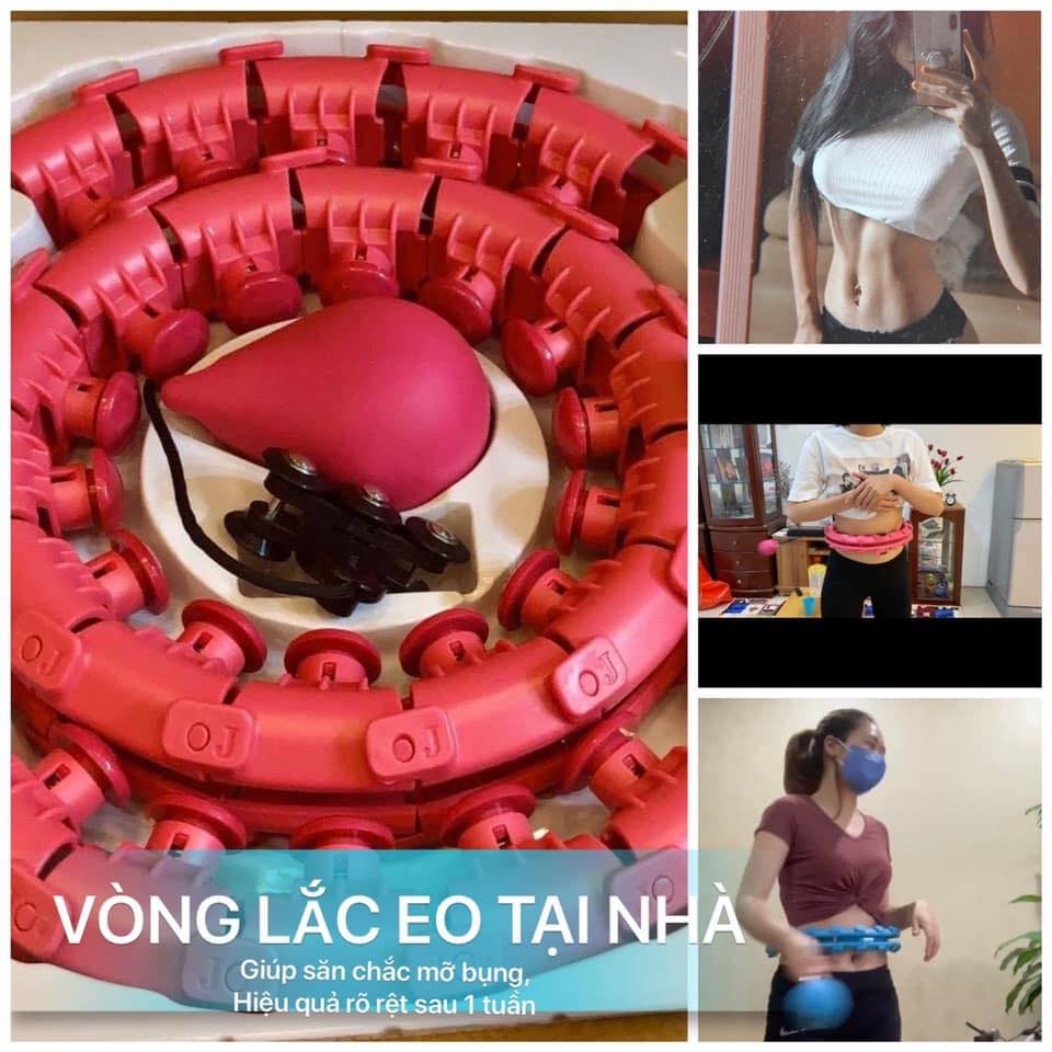 [SIÊU BỀN] Vòng lắc eo thông minh Hula Hoop - Nhựa ABS an toàn, chắc chắn, thiết kế đẹp mắt. (Bảo hành 1 tháng 1 đổi 1)