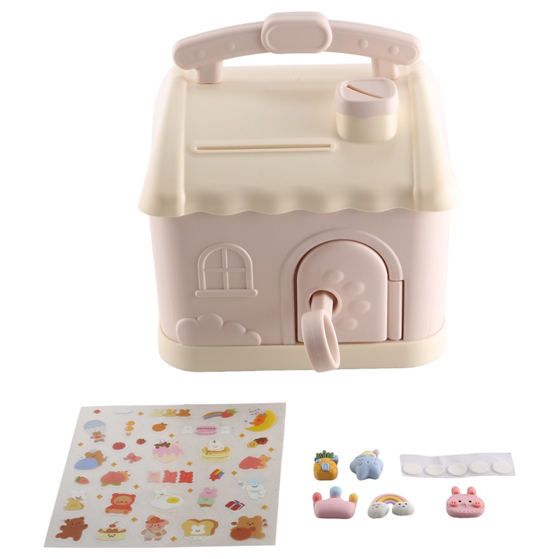 Hộp Đựng Tiền Tiết Kiệm Hình Ngôi Nhà 3D Dễ Thương Cho Người Lớn Và Trẻ Em # 1
