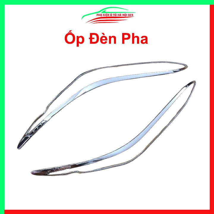 Ốp viền đèn pha hậu mạ crom Fortuner 2021-2022 chống trầy trang trí bảo vệ xe