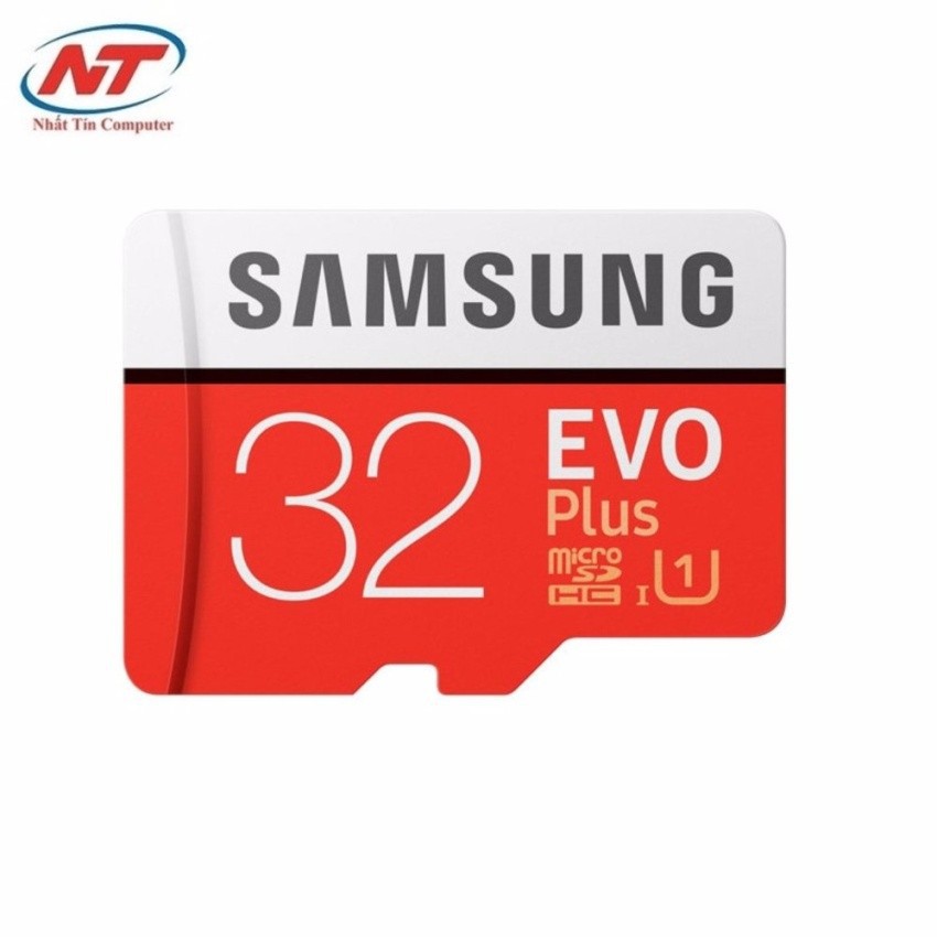 Thẻ nhớ MicroSDHC Samsung Evo Plus 32GB UHS-I U1 95MB/s (Đỏ) + Tặng Adapter Samsung