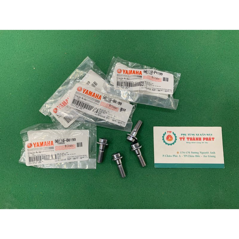 Ốc lục giác 8 ly 25 bắt nhôm gác chân sau Ex 07 Trắng zin