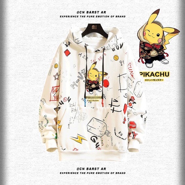 Áo Hoodie Nam Nữ Unisex Mùa Hè Thể Thao Có Mũ Phối Dây In Họa Tiết Hoạt Hình Nhiều Màu Zenkonu TOP NAM 219V1