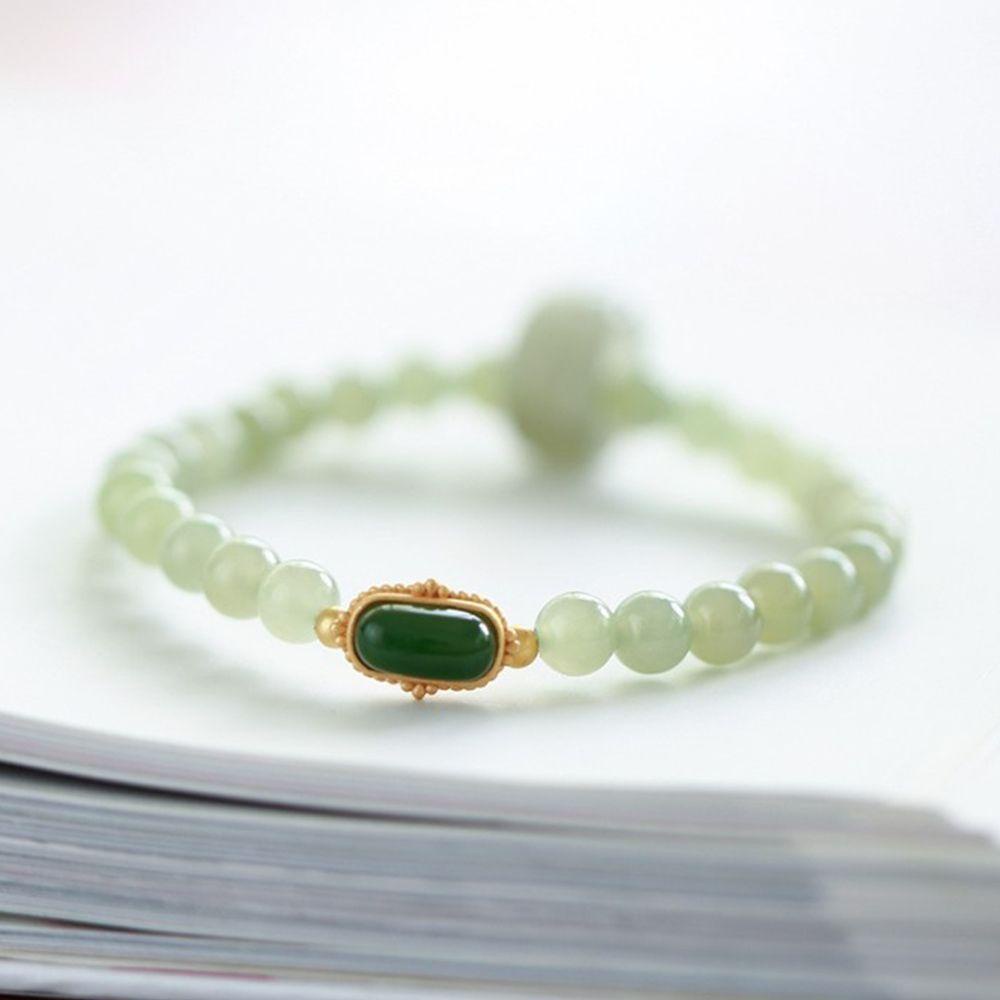 Vòng Tay Hạt Thủy Tinh Phối Hạt Thủy Tinh Phong Cách Retro Cho Nữ