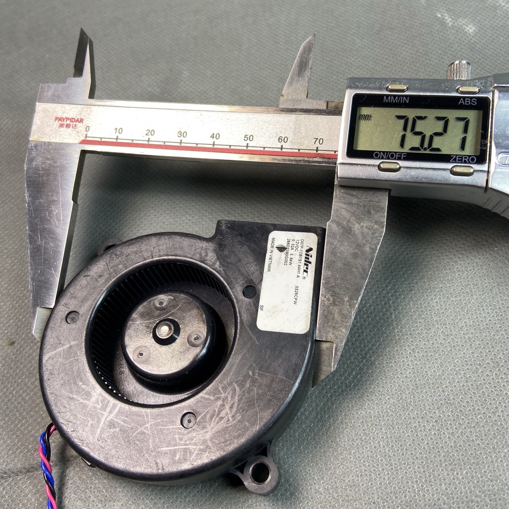 SÒ 7.5 Cm NIDEC12v 0.32a. Mỏng 22mm  gió tốt D07F-12B1S1 44H1 A