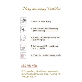nail tay thiết kế theo size
