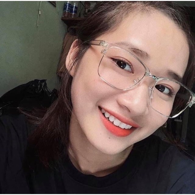 [Mã SKAMCLU7 giảm 10% cho đơn từ 0Đ] [RẺ VÔ ĐỊCH] Kính giả cận trong suốt nửa viền xinh Mã 2671 Hồng trà | BigBuy360 - bigbuy360.vn