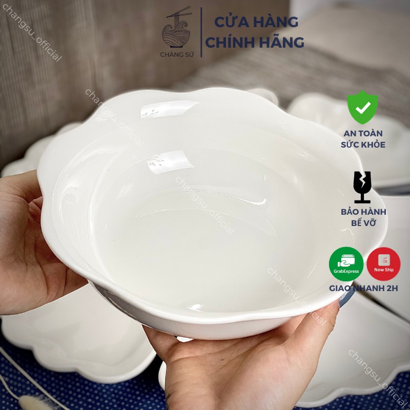 Bộ bát đĩa hoa mặt trời giá rẻ - Set bát dĩa đẹp thắp hương thờ cúng gia tiên (loại 2) - Chàng Sứ