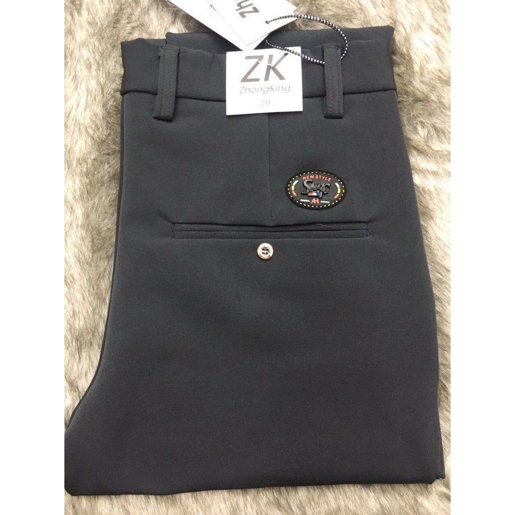 [Hình thật] Quần tây size đại 33 đến 37 màu xám và đen ống côn, quần bigsize | BigBuy360 - bigbuy360.vn