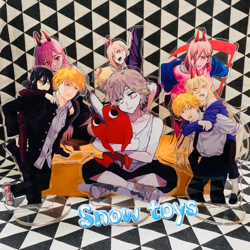 Mô Hình Tượng Standee Acrylic Mica 2 mặt - Chainsaw Man - Denji Pochita Power Aki Hayakawa Makima Reze Angel Himeno