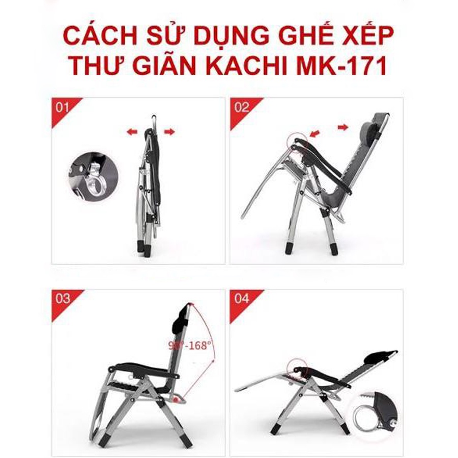 Ghế Xếp Thư Giãn - Ghế Gấp Gọn Đa Năng Với Chất Liệu Khung Thép Chắc Chắn - Tấm Lót Lưới Thoáng Mát, Nâng Đỡ Cột Sống