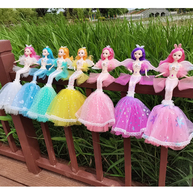 Búp bê thiên thần công chúa nàng tiên cá búp bê 30cm có khớp xinh xắn đáng yêu đồ chơi ANDATOY AD1003