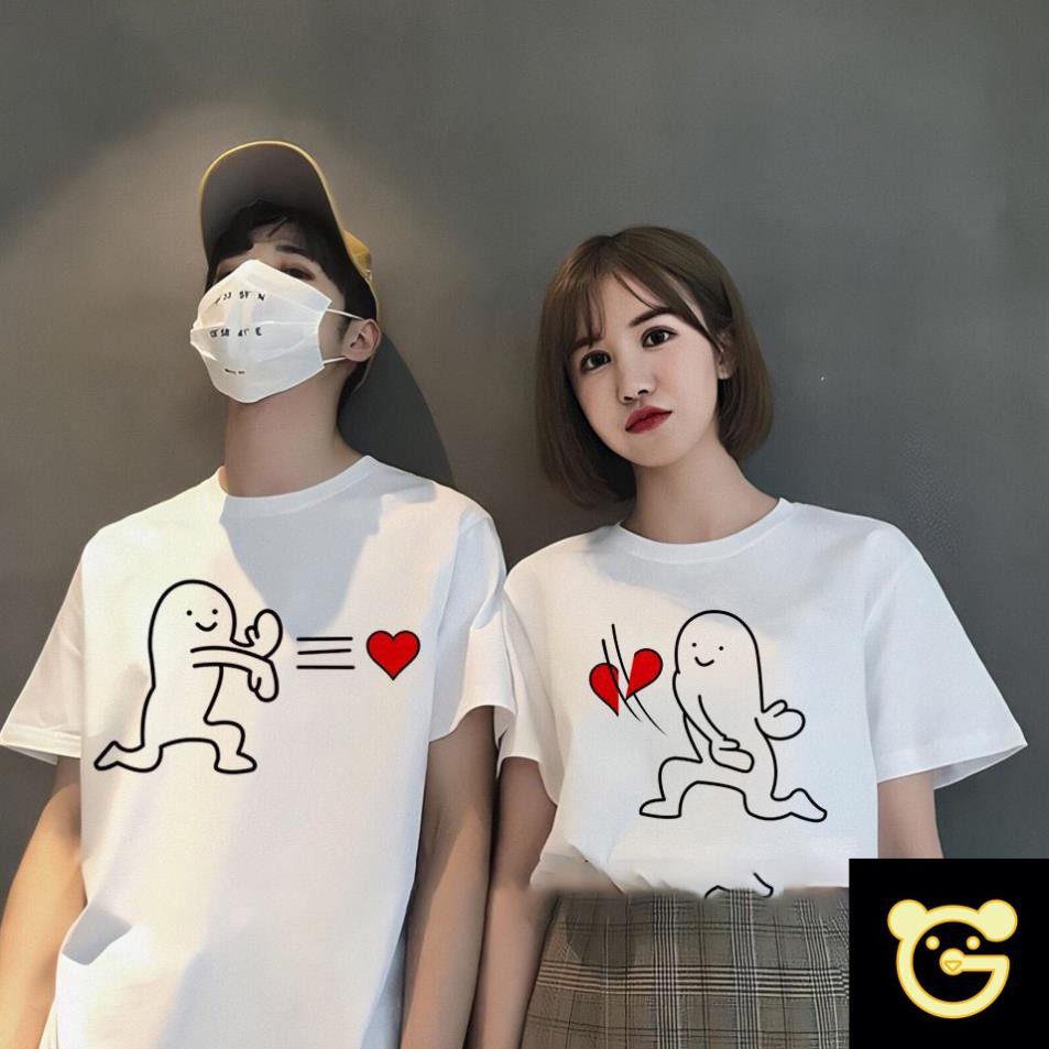 ( MẪU HOT ) Áo Cặp Nam Đồ Đôi Nam Nữ hình shop mẹ gấu thiết kế