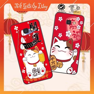 Ốp lưng Samsung J7 Prime bộ hình TẾT Mèo thần tài may mắn MANEKI NEKO cực đáng yêu, siêu đẹp