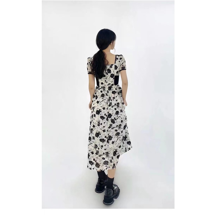 đầm dài đầm bigsize nữ đầm nữ váy hoa nhí vintage váy tiểu thư sang chảnh váy cổ v đầm đi tiệc váy nữ xinh váy đi chơi váy ngắn