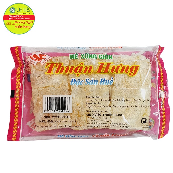 Kẹo Mè Xửng Giòn Thuận Hưng Bịch 150gr Mè Xững Huế Giòn Thơm Ngon - Út Hà Đặc Sản