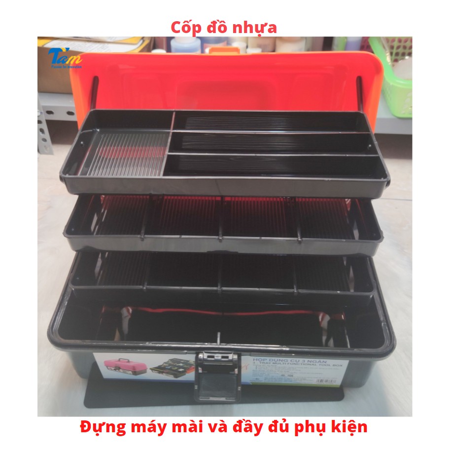 Cốp đồ nhựa 3 tầng đựng đồ Nail