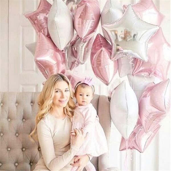 Bộ 5 bong bóng lá nhôm hình ngôi sao