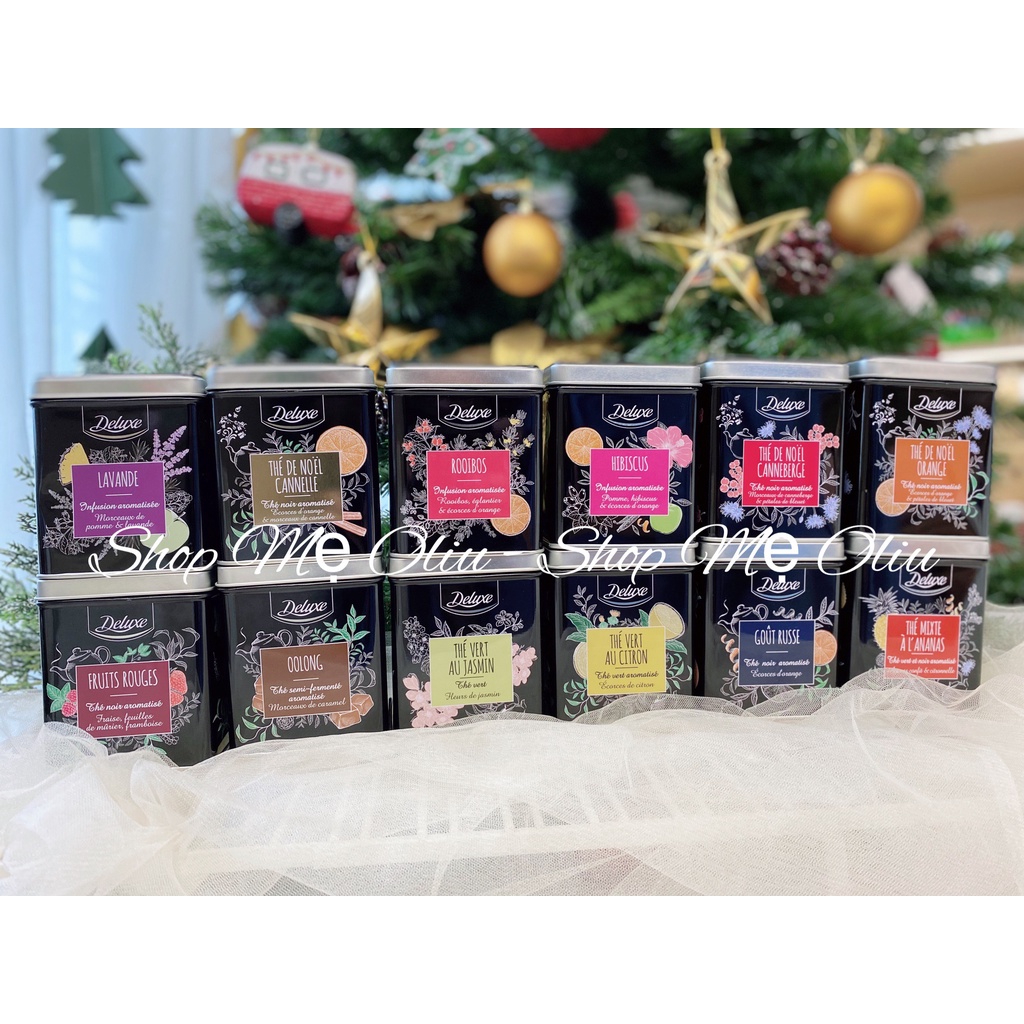 Trà thảo mộc cao cấp Deluxe Pháp thư giãn, ngủ ngon, đẹp da, tặng kèm túi lọc trà