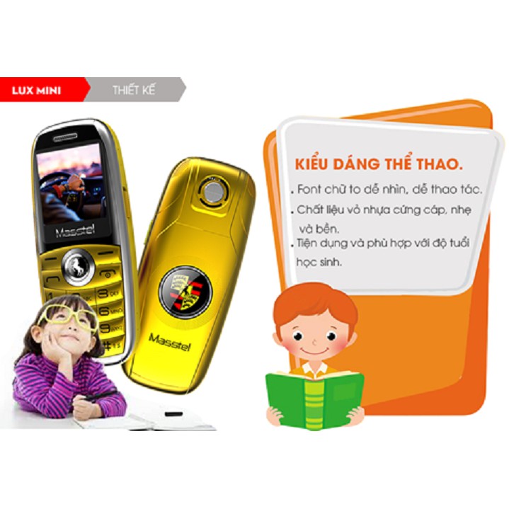Điện thoại Masstel Lux mini đôc lạ chất lượng mới 100% | BigBuy360 - bigbuy360.vn