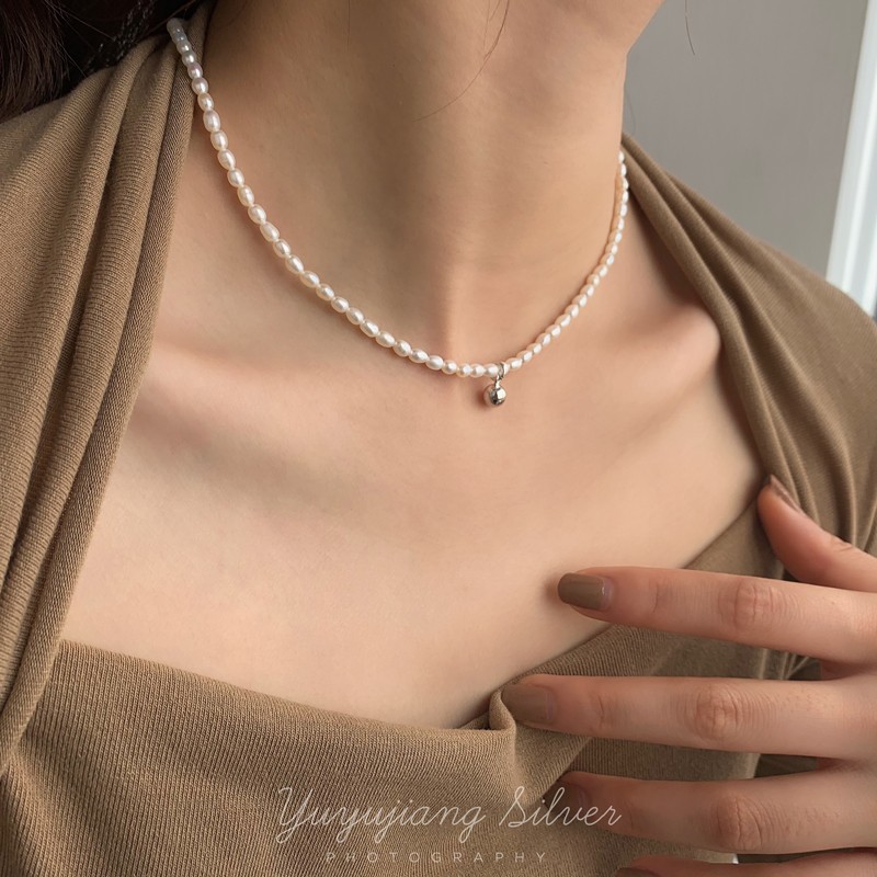 Dây chuyền hạt trai nhân tạo DaLiA Jewelry vòng cổ chocker cá tính cho nữ