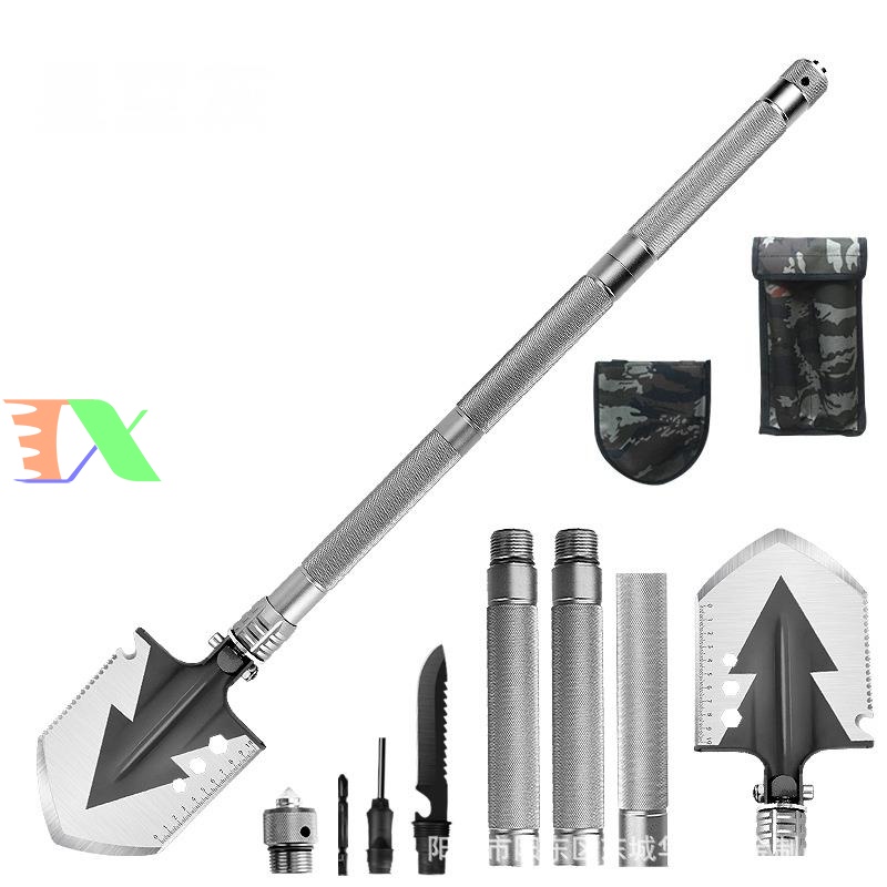 Xẻng quân dụng đa năng, có thể gấp gọn, làm vườn, đi phượt PXE-78