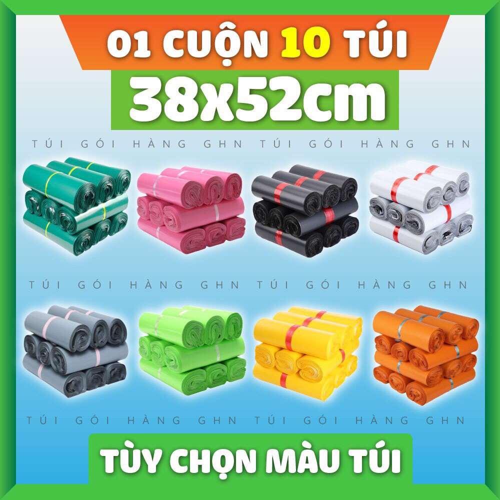 Combo 100 túi gói hàng niêm phong CAO CẤP thông dụng size 32x45cm 38X52cm có sẵn lớp dán tiện lợi