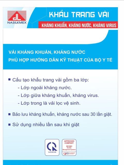 😷#KHẨU_TRANG_VẢI_3_LỚP_NASILKMEX | BigBuy360 - bigbuy360.vn