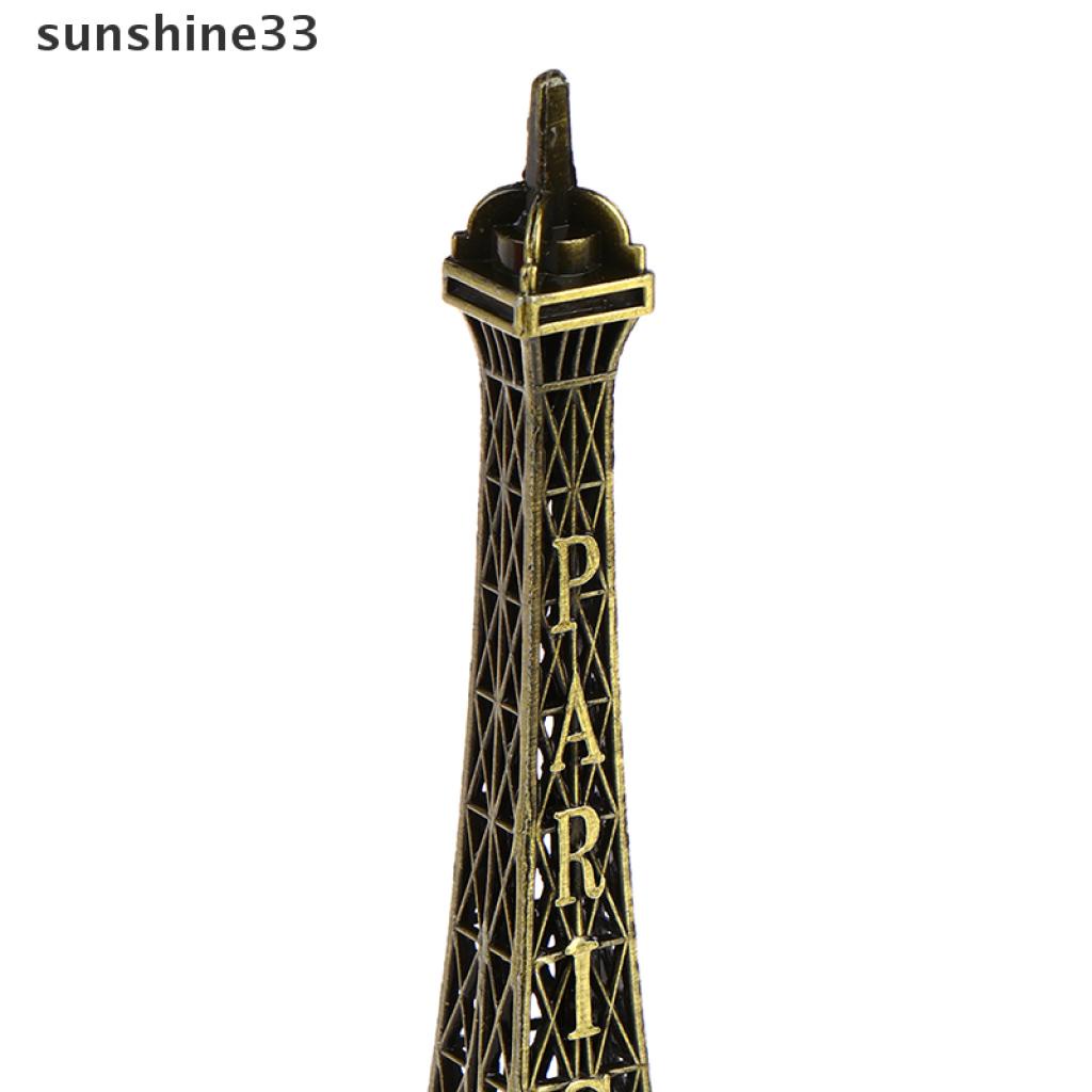 Mô hình tháp Eiffel bằng đồng phong cách cổ điển để trang trí bàn làm việc