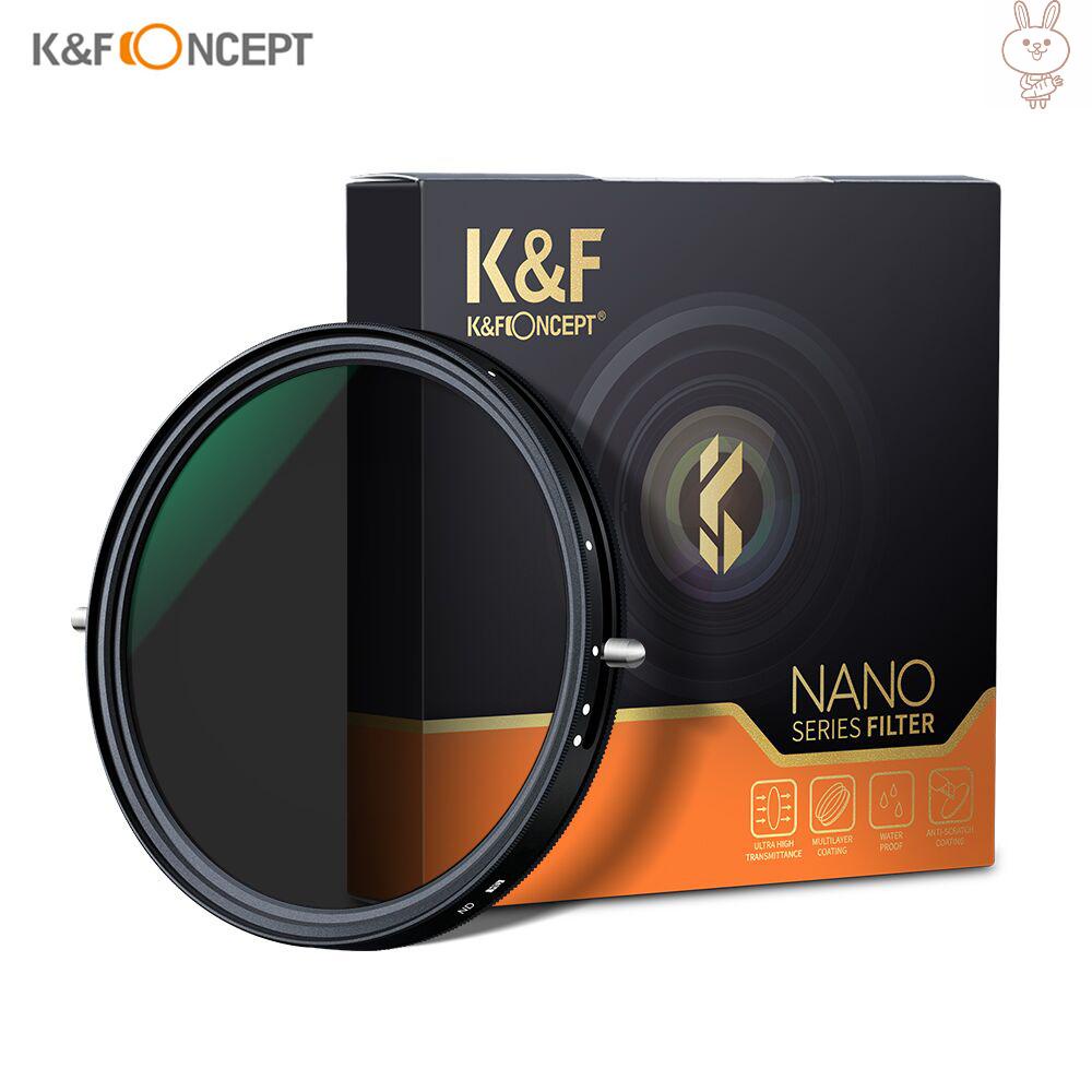 Bộ kính lọc màn hình Ol K & F Concept 72mm thiết kế 2 trong 1 không phai 5-stop Nd2-Nd32 và Cpl cho máy ảnh