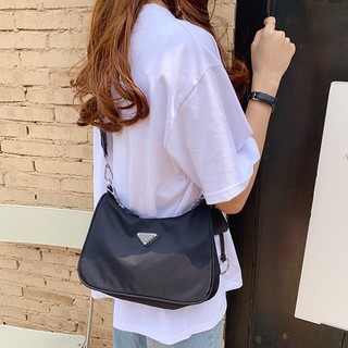 Túi xách đeo chéo vải dù 2 dây đeo chéo phong cách Hàn Quốc X63