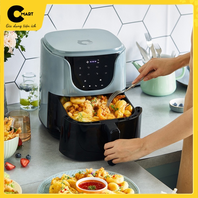 [SẴN] Nồi Chiên Không Dầu Bear QZG-E16C5 Dung tích 5L Nhìn Được Thực Phẩm Phía Trong [CMART_GIA DỤNG TIỆN ÍCH]