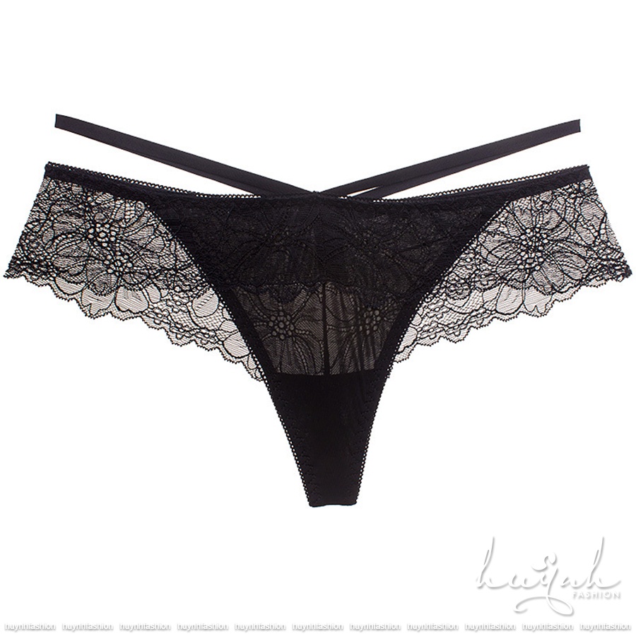 Quần lót ren lọt khe dây chéo eo sexy - C01