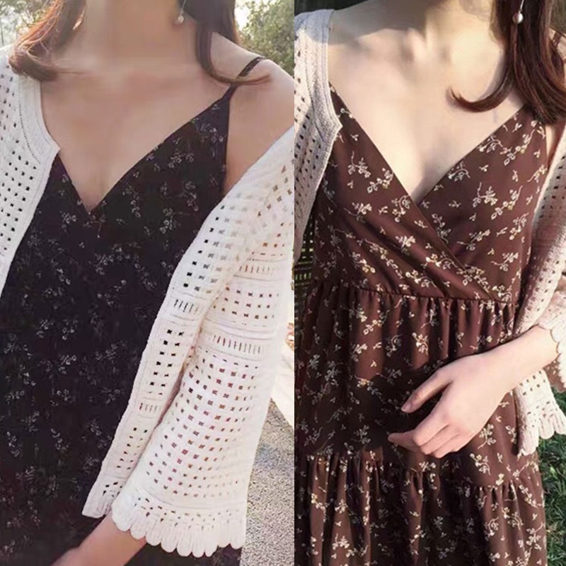 Áo Khoác Kimono Tay Lỡ 3/4 Họa Tiết Kẻ Sọc Phối Ren Thời Trang Cho Nữ