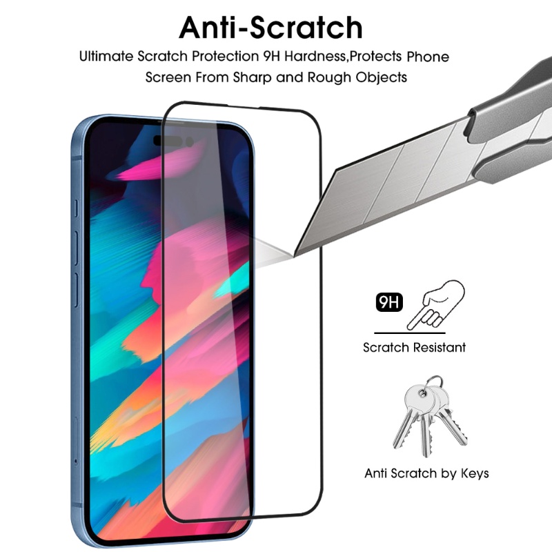 Kính Cường Lực HD Chống Trầy Bảo Vệ Màn Hình Cho iPhone 14 / 14 Plus / 14 Pro / 14 Pro Max