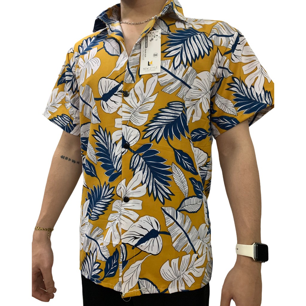 Áo sơ mi nam, áo sơ mi tay ngắn cổ bẻ Cloudnine Store chất mát form rộng phong cách biển và đường phố | BigBuy360 - bigbuy360.vn