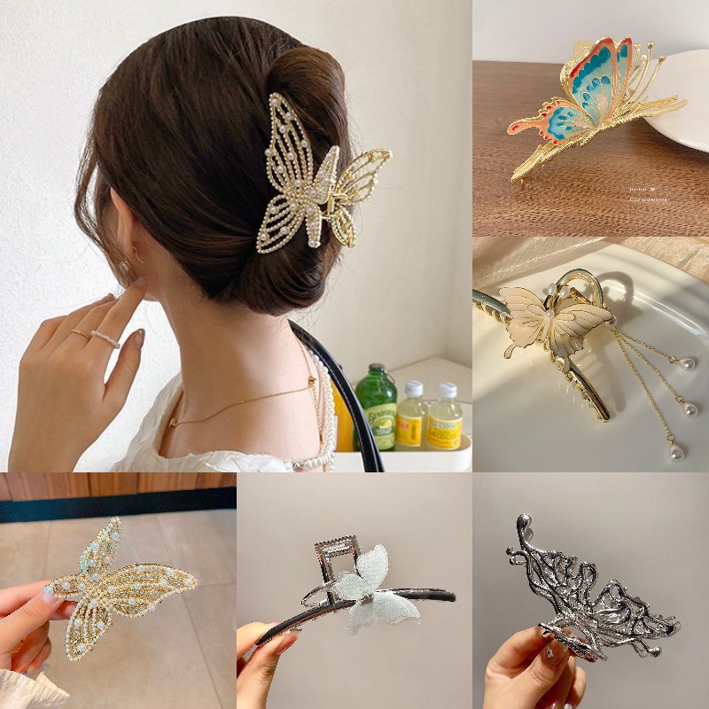 Kẹp Tóc Hình Bướm Sang Trọng Cho Nữ