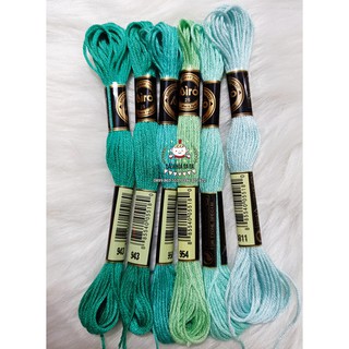 [FREE SHIP ĐƠN 50K] Set chỉ thêu Airo Cherish tông Xanh Lá - Xanh Mint / Nana Handmade DIY Thêu Tay Trang trí Decor Shop