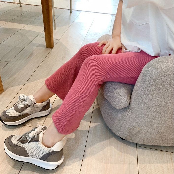 Quần Legging Ống Loe Dài Phong Cách Phương Tây Nhiều Màu Sắc Thời Trang Mùa Hè Dành Cho Bé Gái 0419