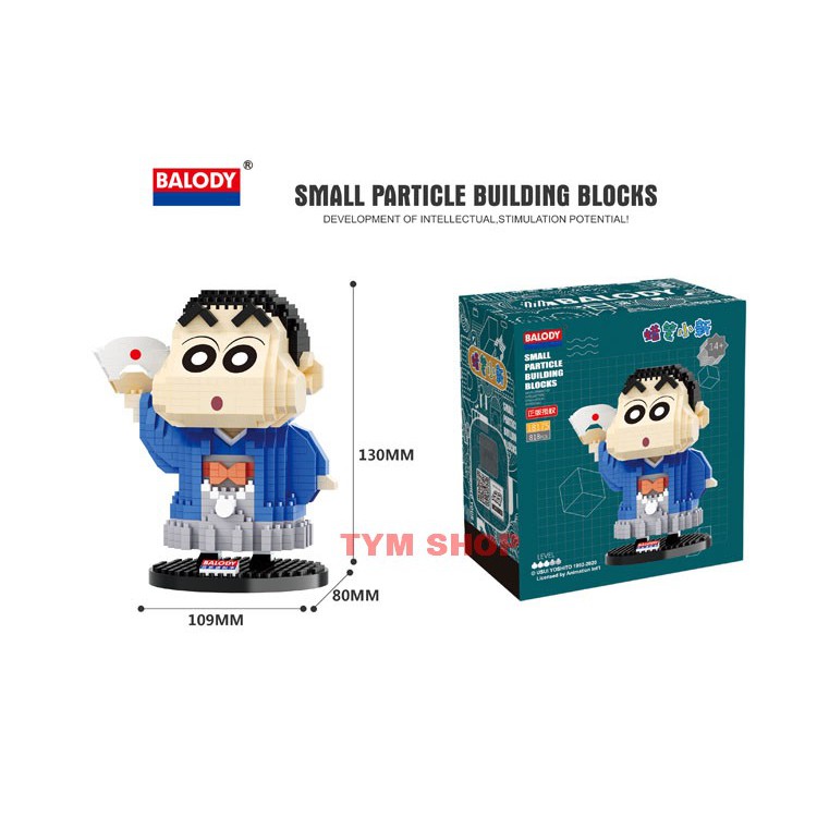 Xếp hình nanoblock Shin cậu bé bút chì nano block cho bé trai bé gái Chính Hãng Balody