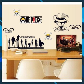 Decal hoạt hình One Piece - decal dán tường đảo hải tặc 3