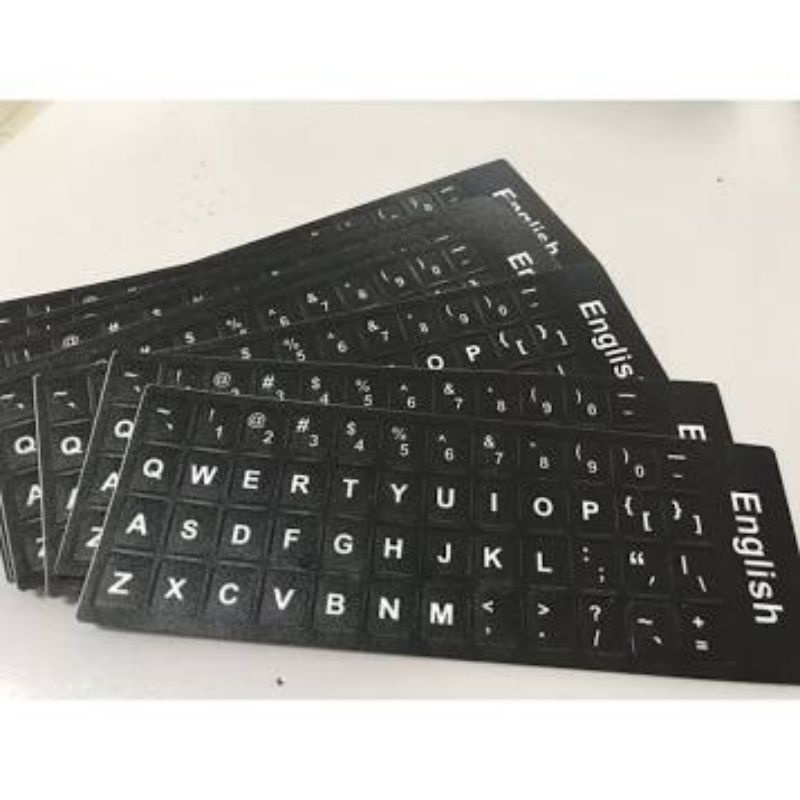 Miếng dán bàn phím tiếng anh cho Laptop độ dính cao