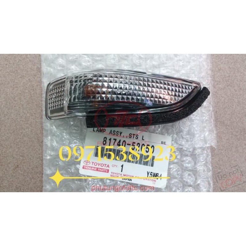 đèn xi nhan gương TOYOTA VIOS, CAMRY, COROLLA ALTIS, YARIS. v.v.v 2013-2021