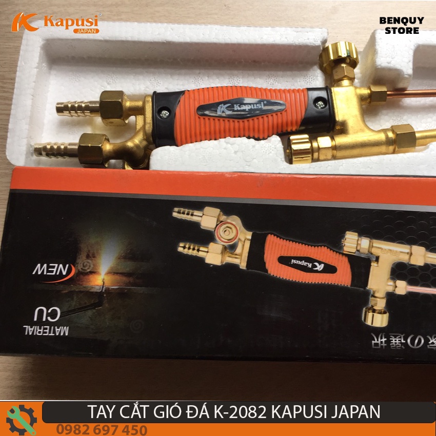 TAY CẮT GIÓ ĐÁ K - 2082  KAPUSI JAPAN-ĐÈN CẮT GIÓ ĐÁ - TAY CẮT HƠI KHÍ, CẮT KIM LOẠI DÙNG KHÍ OXY-GAS LÀ CHỦ YẾU