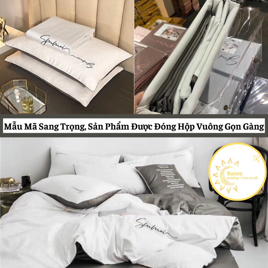 Bộ Chăn Ga Gối Lụa Sumoi 60s Cao Cấp 🍃