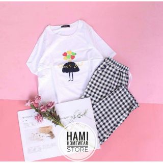 Bộ đồ mặc nhà bộ kaki dài