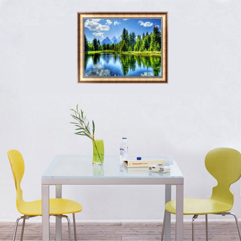 Bộ Tranh Đính Đá 5D Tự Làm Hình Phong Cảnh Đẹp Mắt