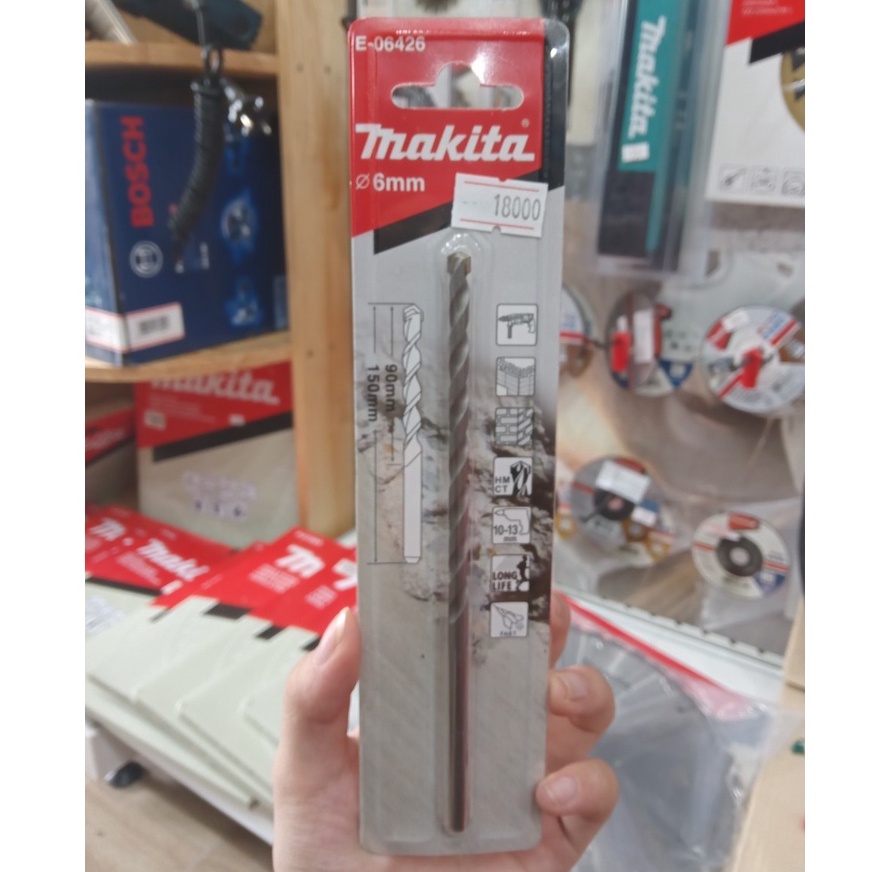 Mũi khoan tường chuôi kẹp 6.0x150mm MAKITA E-06426