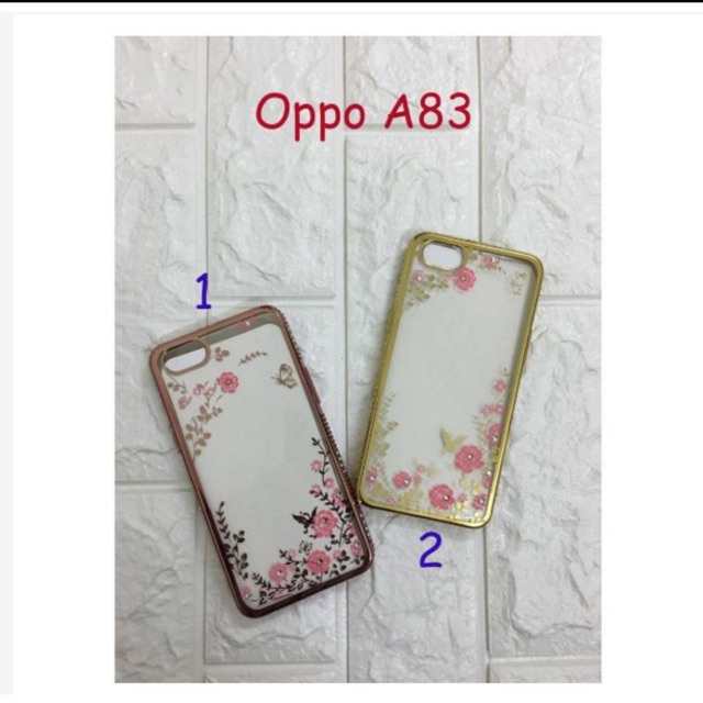 Ốp lưng silicon dẻo đính đá cho oppo A83