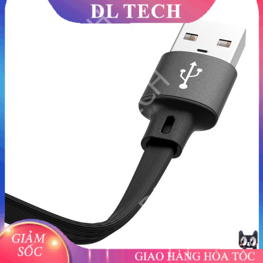 Cáp sạc IP– Type C – Micro USB loại ngắn 25 cm mẫu 1 DL TECH